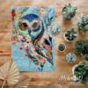 Splashy Spotted Owl - Latch Hook Rug Kit