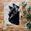 Contemplating Black Cat - Latch Hook Rug Kit