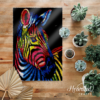 Rainbow Zebra - Latch Hook Rug kit