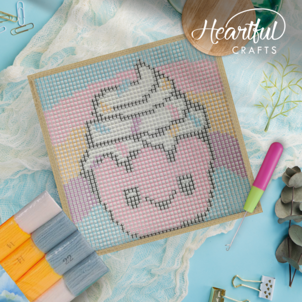 Whippin' Cupcake - Latch Hook Kit for Kids