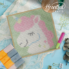 Smiling Unicorn - Latch Hook Kit for Kids