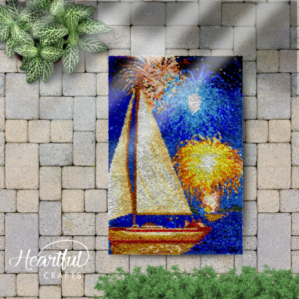 Festive Sailing - Latch Hook Rug Kit