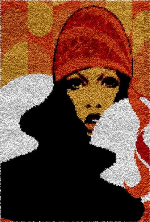 70's Model - Latch Hook Rug Kit