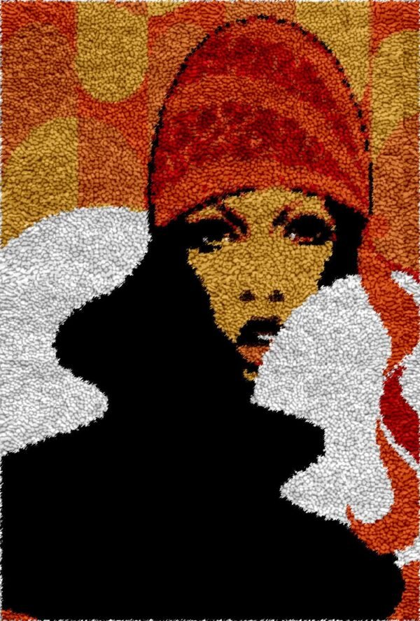 70's Model - Latch Hook Rug Kit