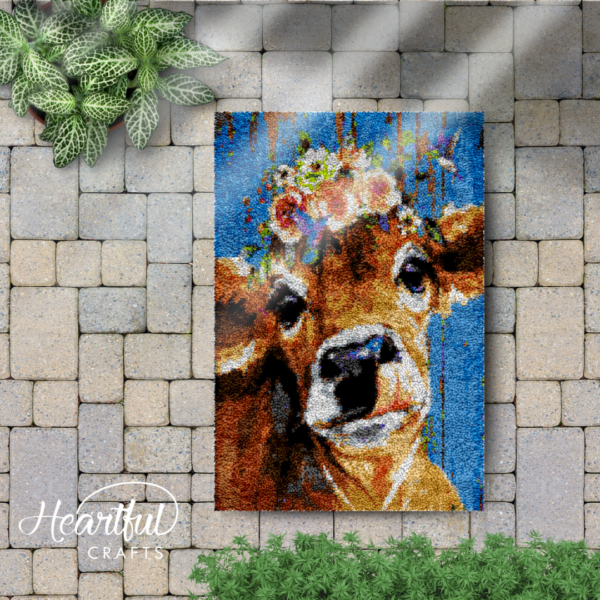 Princess Cow - Latch Hook Rug Kit