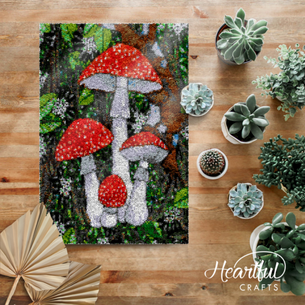Mushroom Kingdom - Latch Hook Rug Kit