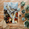 Great White Wolf - Latch Hook Rug Kit