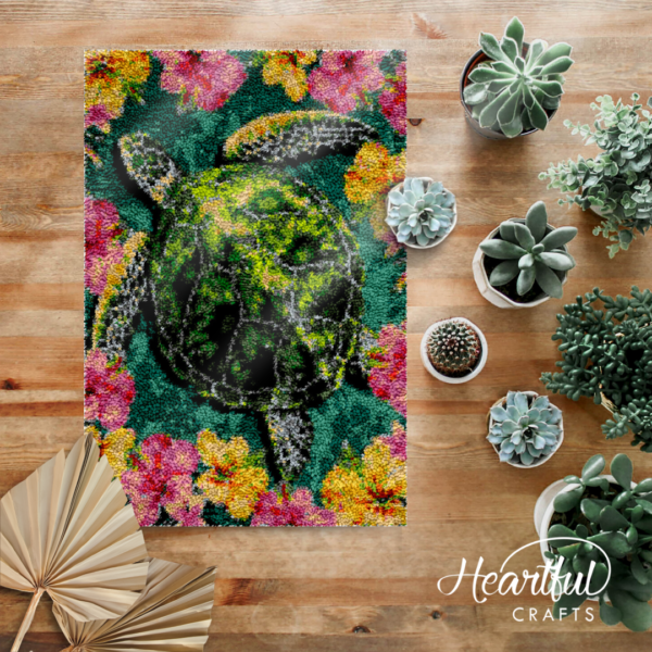 Hawaiian Sea Turtle - Latch Hook Rug Kit