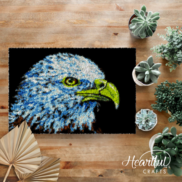 Majestic Bald Eagle - Latch Hook Rug Kit
