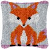 Cartoon Fox - Latch Hook Pillow Kit