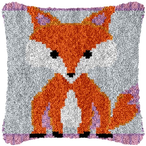 Cartoon Fox - Latch Hook Pillow Kit