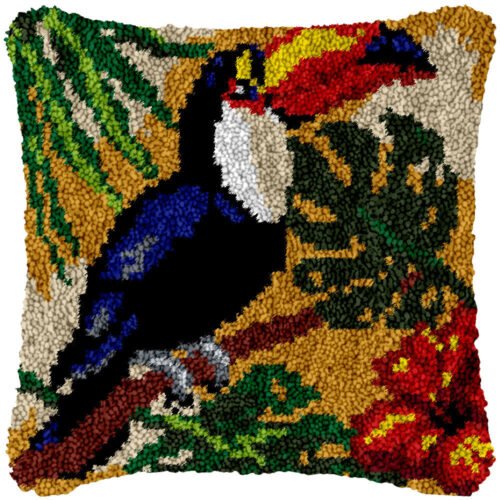 Toucan Bird - Latch Hook Pillow Kit