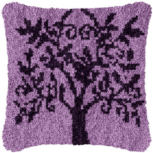 Dark Tree - Latch Hook Pillow Kit
