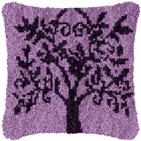 Dark Tree - Latch Hook Pillow Kit