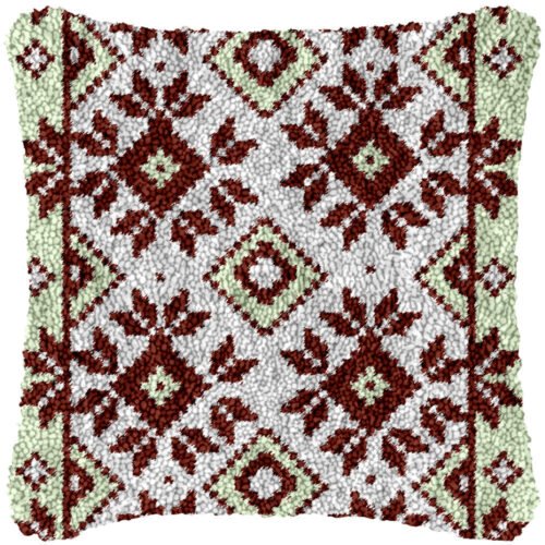 Diamond Quadrants - Latch Hook Pillow Kit