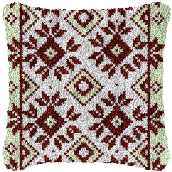 Diamond Quadrants - Latch Hook Pillow Kit