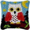 Midnight Watch Owl - Latch Hook Pillow Kit