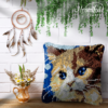 Silly Kitty - Latch Hook Pillow Kit