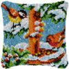 Seasons Feeding - Latch Hook Pillow Kit