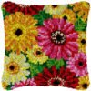Full Bloom Daisy - Latch Hook Pillow Kit