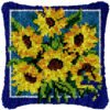 Sunflower Bouquet - Latch Hook Pillow Kit