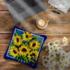 Sunflower Bouquet - Latch Hook Pillow Kit