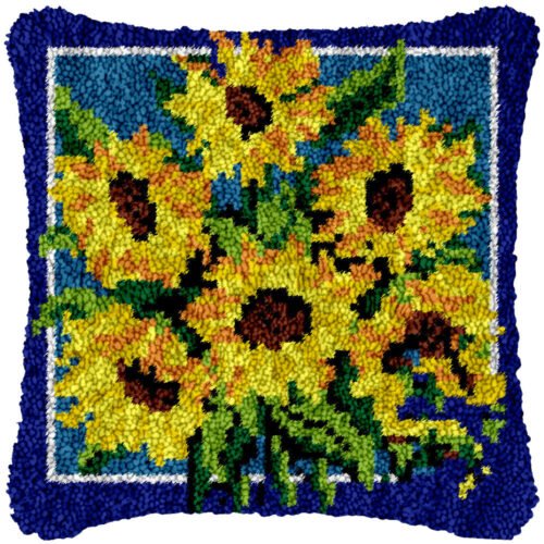 Sunflower Bouquet - Latch Hook Pillow Kit
