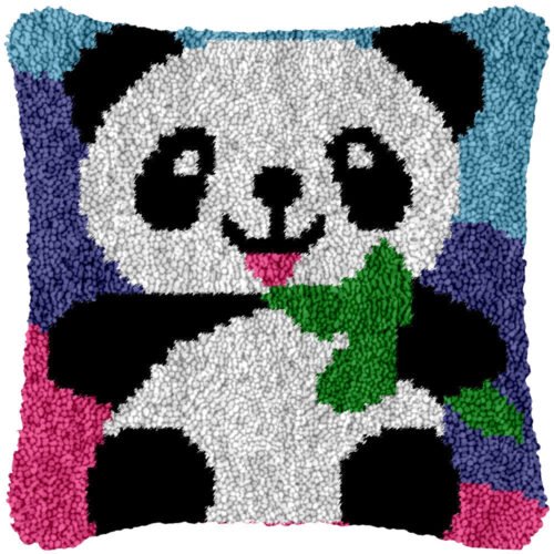 Silly Panda Baby - Latch Hook Pillow Kit