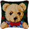 Formal Bear - Latch Hook Pillow Kit