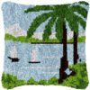 Summer Vacation - Latch Hook Pillow Kit