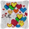 Eternal Love - Latch Hook Pillow Kit