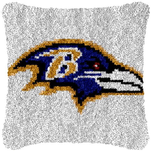 Go Ravens! - Latch Hook Pillow Kit