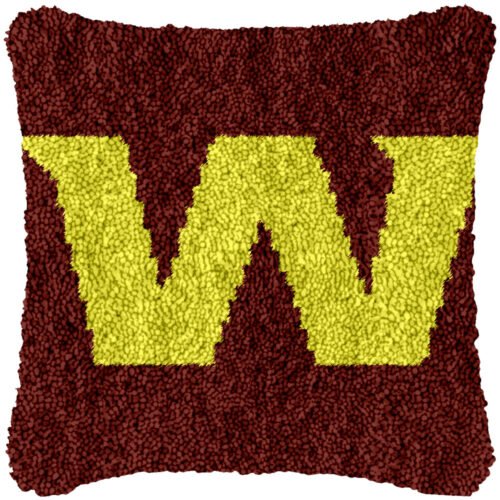 Go Commanders! - Latch Hook Pillow Kit