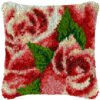 Duet Roses - Latch Hook Pillow Kit