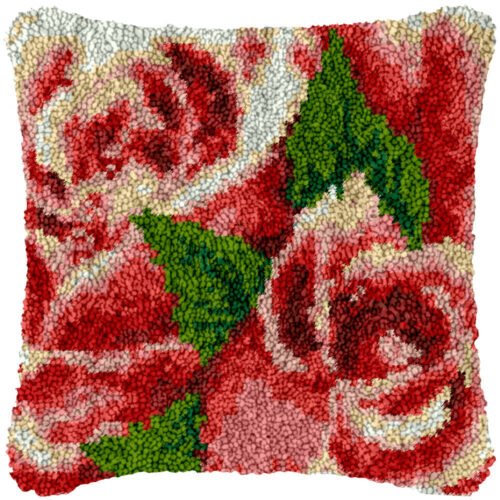 Duet Roses - Latch Hook Pillow Kit