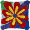 Flower Power - Latch Hook Pillow Kit