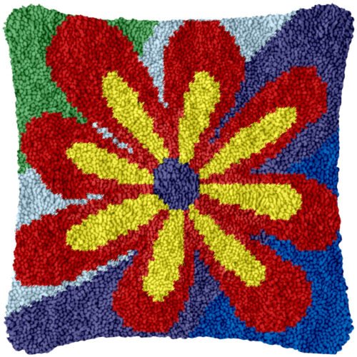 Flower Power - Latch Hook Pillow Kit