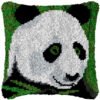 Panda Portrait - Latch Hook Pillow Kit