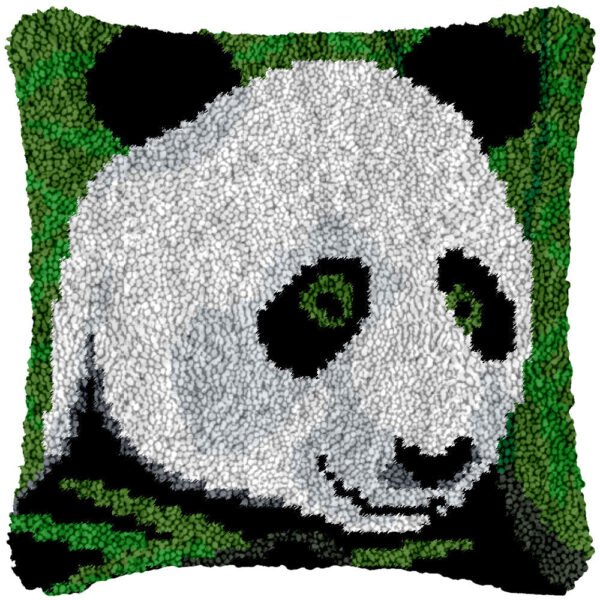 Panda Portrait - Latch Hook Pillow Kit