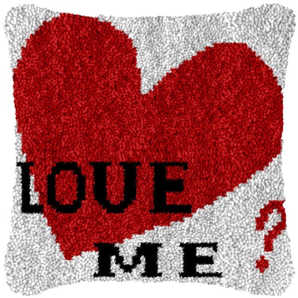 Love Me - Latch Hook Pillow Kit