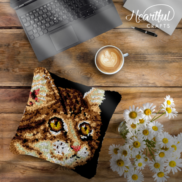 Where's My Food - Latch Hook Pillow Kit