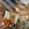 Teddy and Pup - Latch Hook Pillow Kit