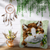 Adorable Green - Latch Hook Pillow Kit