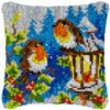 Snow Lamp - Latch Hook Pillow Kit
