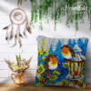Snow Lamp - Latch Hook Pillow Kit