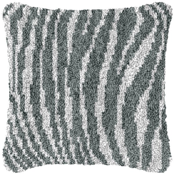 Zebra Print - Latch Hook Pillow Kit