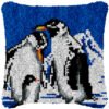 Penguin Family - Latch Hook Pillow Kit