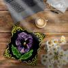 Purple Iris Flower - Latch Hook Pillow Kit