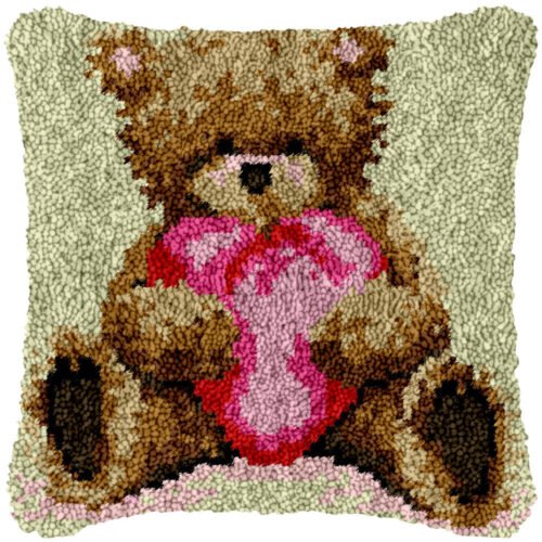 Bear Hugs - Latch Hook Pillow Kit