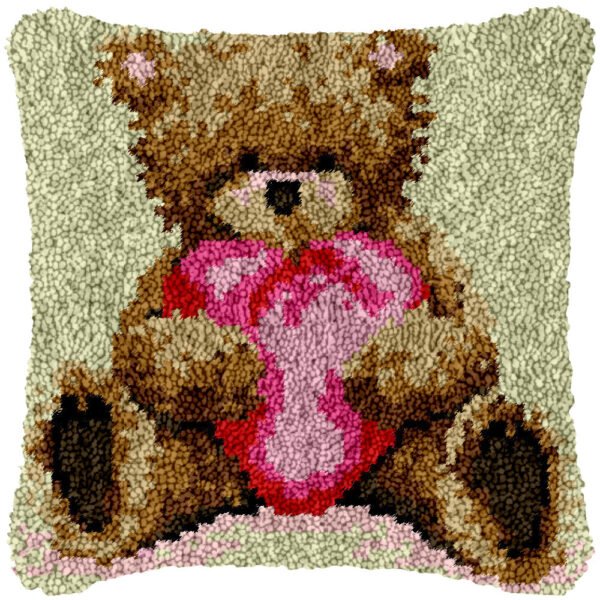 Bear Hugs - Latch Hook Pillow Kit